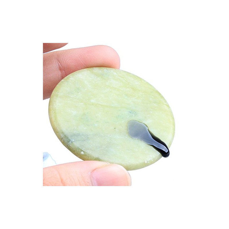 AKOAK 2 Inch Round Eyelash Extension Wide Jade Stone Glue