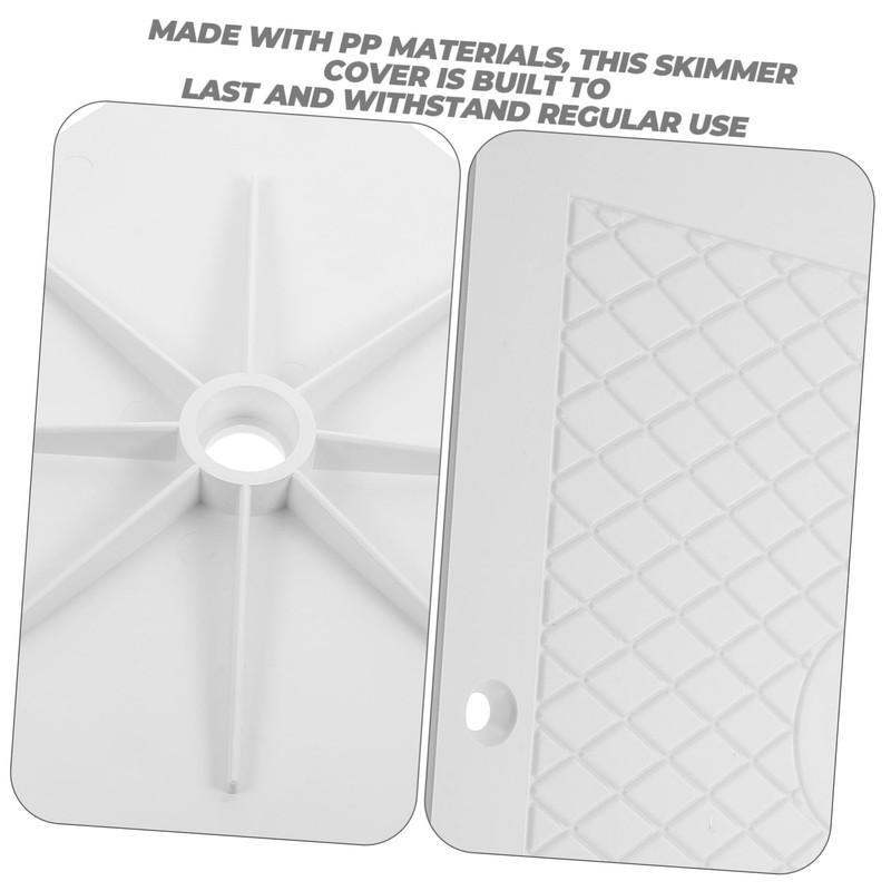 Outanaya Ground Pool Skimmer Cover Replacement Square Lid for Spxe