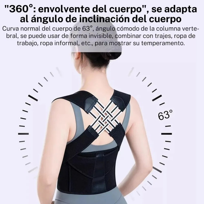 Chaleco Corrector De Postura Ortopédico Faja Lumbar Unisex