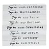 MIJOMA Yearly Countdown Calendar Wooden Cube - Permanent Yearly Table