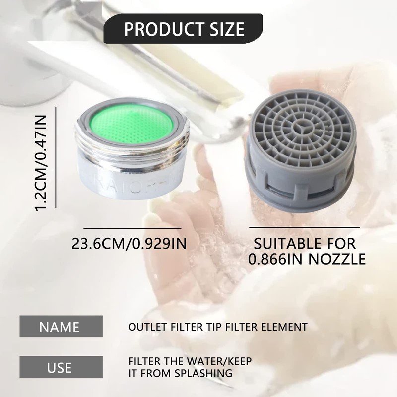 12 Pieces Faucet Aerators Water Tap Aerators Faucet Flow Restrictor