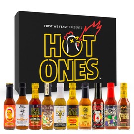 Hot Ones Hot Sauce Challenge - Season 27 - Hot Sauces Gift Sets - Variety Pack - Made with Natural Ingredients - Unique Small Batch Sampler Gift Set - 5 fl oz Bottles (10-Pack)