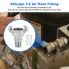 1/2 Air Hose Fitting FOR Chicago Air Fitting, 1/2 NPT