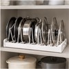 Expandable Pot and Pan Organizer Rack for Kitchen Cabinets –