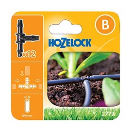 Hozelock T Piece Connectors 4mm (12 pack)