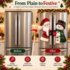 Christmas Refrigerator Handle Covers for Holiday Decorating – Plush Santa