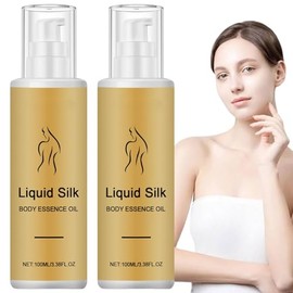 Silk Body Essence Oil - Liquid Silk Body Essence Oil,100ml Silk Body Oil,Anti Wrinkle Body Oil,Deeply Hydrating Body Oil,Anti Wrinkle Firming Skin,Firming Extract Body Lotion for Women Dry Skin