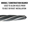 Drill America 3 Piece Bridge/Construction Reamer Set, (Sizes 1/2", 3/8"