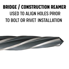 Drill America 3 Piece Bridge/Construction Reamer Set, (Sizes 1/2", 3/8" and 3/4 with 1/2" Shank) DWR Series