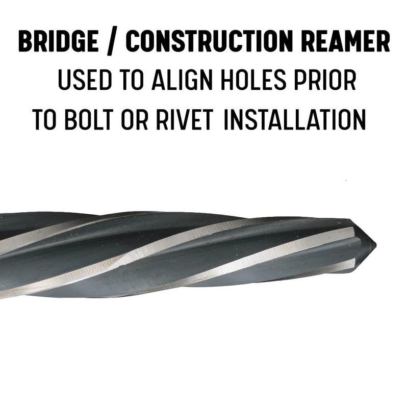 Drill America 3 Piece Bridge/Construction Reamer Set, (Sizes 1/2", 3/8"