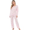 KATE MORGAN Ladies lightweight cosy pyjamas | Womens loungewear sets pjs for her (UK, Alpha, L, Regular, Regular, Pink Star)