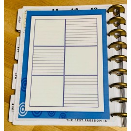 Handmade To Do List (Work/Home)  Dashboard Insert for use with HAPPY Planner-