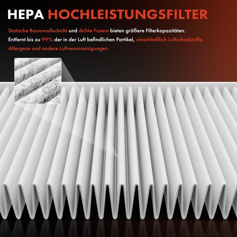 Frankberg 2x Cabin Air Filter Pollen Filter with Activated Carbon