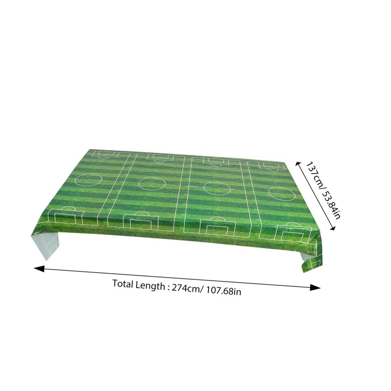 Abaodam 2pcs Soccer Tablecloths for Birthday Party Decoration Table Covers