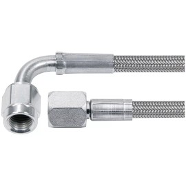 Allstar Performance ALL46404-28 Braided Stainless Steel Brake Line, 28 in. -4 AN