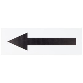 Arrow Right Door Sign 300mm x 100mm - Rigid Plastic