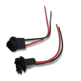 SLIMI 2 PCS Car Turn Signal Lights Harness Pigtail Socket, T10 T13 T15 Bulb Socket Wiring Harness Connector, for T10 T13 T15 168 194 175 2825 W5W Lamp Holder Connector (Black)