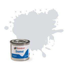 Humbrol 14ml No. 1 Tinlet Enamel Paint 196 (Light Grey Satin)