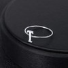 AoedeJ 925 Sterling Silver Stackable Initial Letter Rings Capital Letter