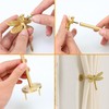 Set of 2 Dragonfly Curtain Holdbacks, Swag Holders for Windows,