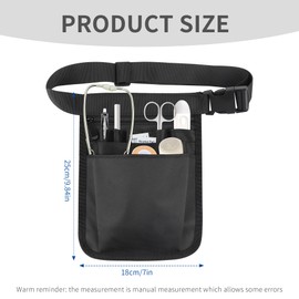Nurse Belt Bag, Nurse Bag, Multifunctional Storage Bag with Adjustable Belt for Scissors, Care Set, Accessories, Tool Box