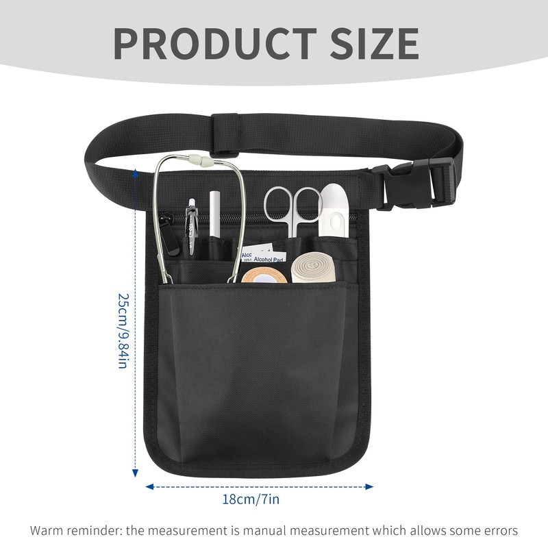 Nurse Belt Bag, Nurse Bag, Multifunctional Storage Bag with Adjustable
