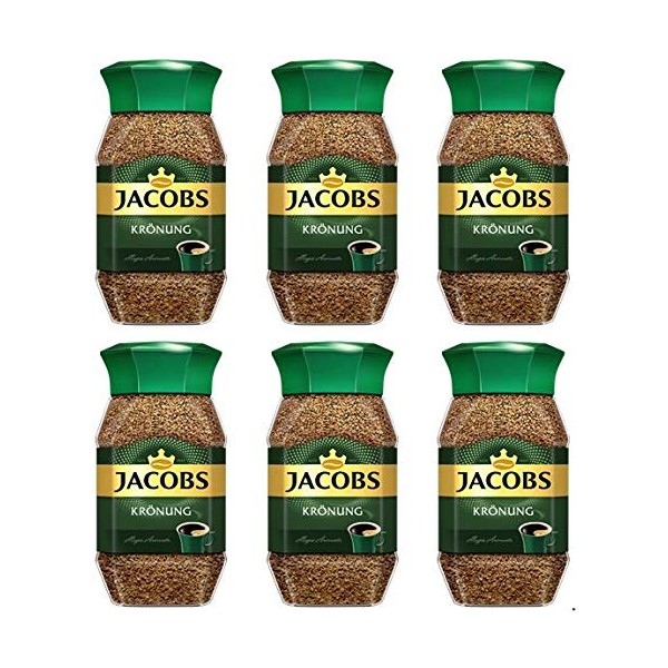 Jacobs Kronung Instant Coffee 100 Gram / 3.52 Ounce (Pack of 6)