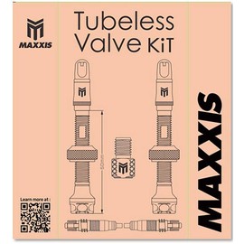 Maxxis MaxxOut Tubeless Bicycle Valves, Presta, 50mm, Black