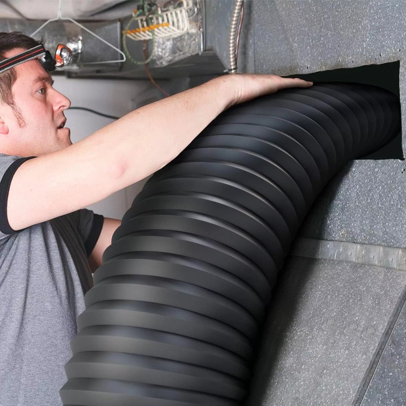 iPower Flexible 12 inch 25 Feet Aluminum Ducting 4 Layer