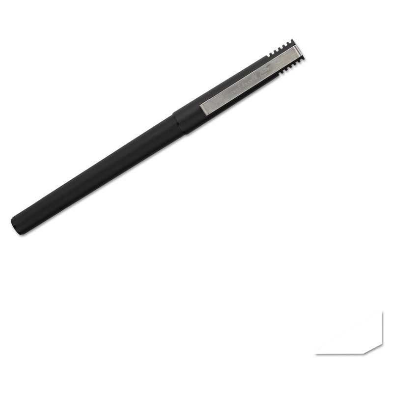 Sanford Uniball Roller Stick Pen, 0.5Mm Micro Point, Black Ink,