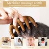 Wooden Scalp Massager Comb Set Massage Tools for Lymphatic Drainage