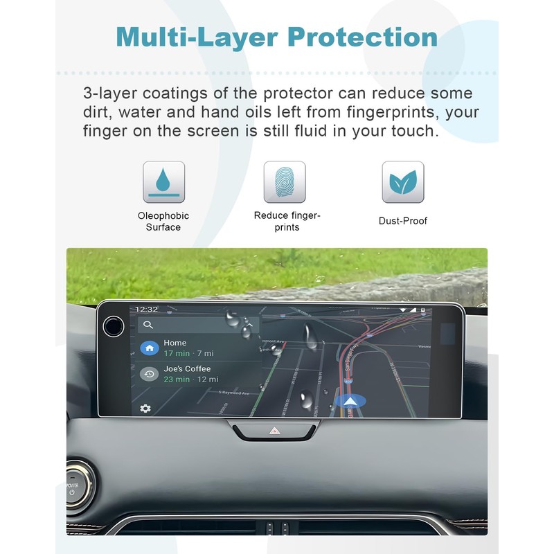 CDEFG 2Pcs for 2025 2026 Mazda CX-70 12.3” Screen Protector