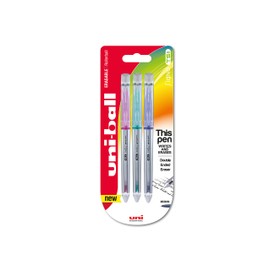 uni-ball TSI Erasable Pens - Pink/Green/Violet (Pack of 3)