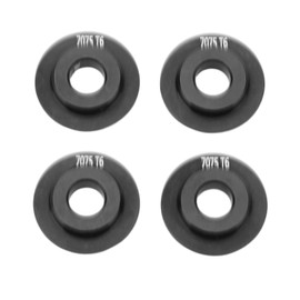 4 Pcs Wheel Rim Adapter Gasket Aluminum Alloy Sturdy Wheel Adapter for TRAXXAS UDR 1/7 RC Car (Black)