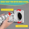 VIWINVELA Dryer Vent Hose Connector Kit - Dryer Vent Wall