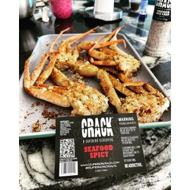 Superior Crack Scarface Seafood Spicy Seasoning, Vegetarian, for Cooking Seafood, Chicken, Turkey Dishes, American Cuisine, Make Broccoli Taste Great Again, 6 oz Shaker