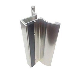 Gordon Glass® 3-3/4" Frameless Shower Door Handle with Metal Strike Plate - Chrome Finish