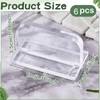 Fowecry 6 Piece Aquarium Lid Handles Transparent Acrylic for Aquarium