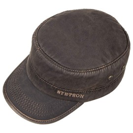 Stetson Datto Winter Army Cap hat (S (54-55 cm) - Brown)