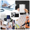 Clipboard Folder A4, PU Leather Portfolio Folder Foldover Clipboard with