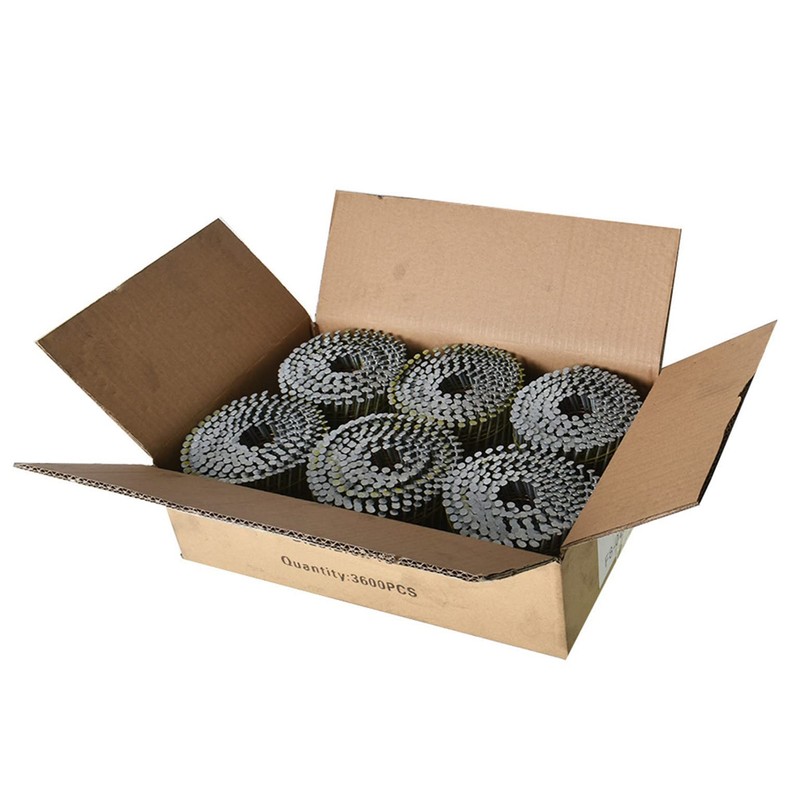 mitoharet 15-Degree Collated Wire Coil Siding Nails 1-1/4Inch x 0.092Inch