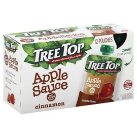 Tree Top, Applesauce Pches Cinnamon, 38.4 Oz (pack of 12)