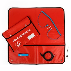 Kill Stat Portable Anti Static ESD Field Service Kit, Foldable Anti Static Mat, For Grounding Removing Static, Red (PREMIUM QUALITY)