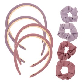 WOONEKY 1 Set Convenient Head Bands Hair Tie and Headband for Women Random Colors Lightweight and Portable Daily Use Hair Accessories for Fashionable Look Random Color