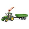 John Deere 5115M with Trailer