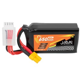 JUZUXI 11.1V Lipo Battery 650mAh 3S 80C Rechargeable Lithium Polymer Battery with XH-4P & XT30 Connector Compatible with FPV Racing Drone RC Car RC Boat Quadcopter Helicopter Airplane RC Models