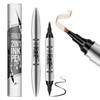 MOTIBACK 2-in-1 Dual-Ended White Eyebrow Pencils for Women with 4-Fork-Tip