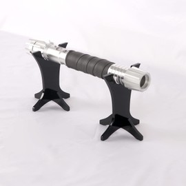 WANLIAN Lightsaber StandSword StandKnife StandPlexiglass Desktop Lightsaber Display StandSword Stand Decorative Sword Stand Display Stand Series (Black 1 hole)