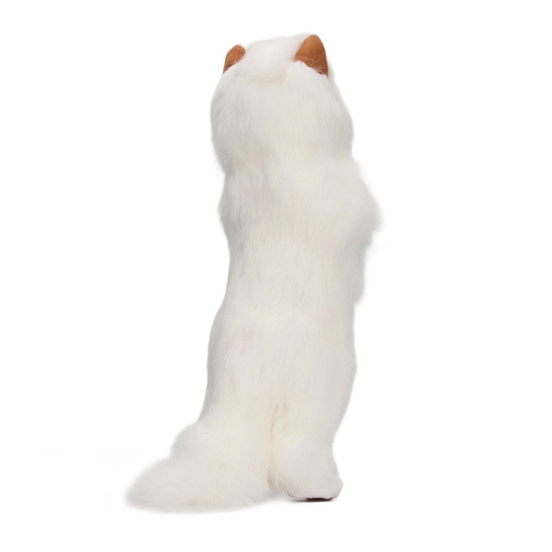 Furry Cat Figurine Realistic Simulated Adorable Lovely Decorative Plush Cat