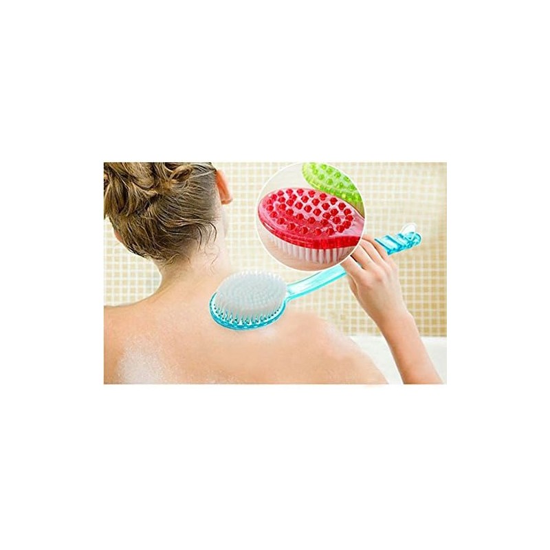 Cepillo Corporal Seco de Cerdas Naturales – Mango Largo 14"